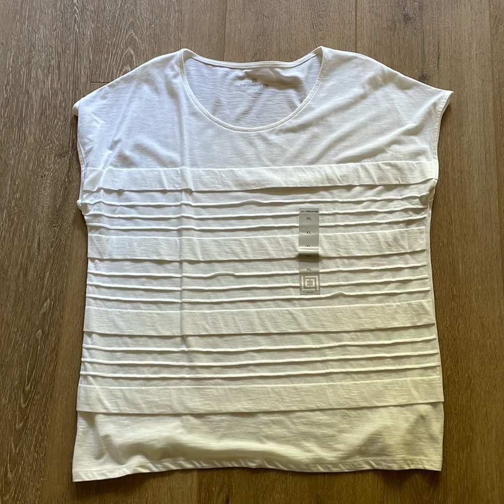NWT Liz Claiborne white t-shirt, XL